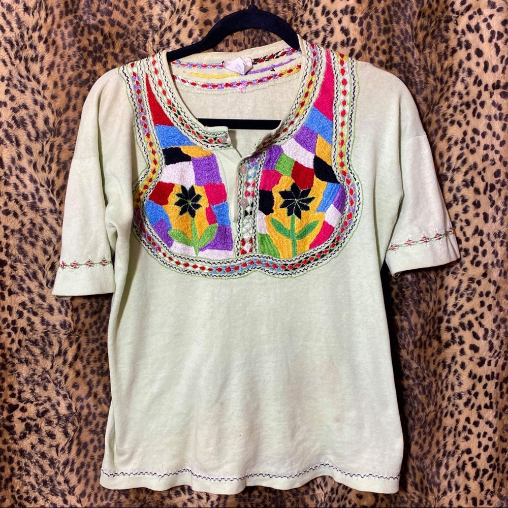 Vintage Hand Embroidered Shirt from Pakistan